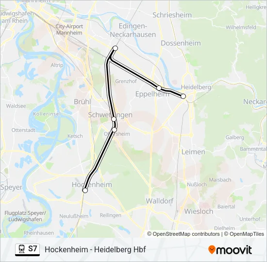 S7 Train Line Map