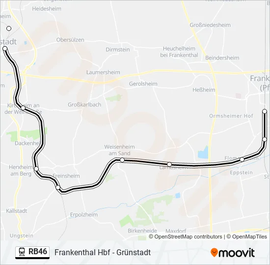 RB46 Train Line Map