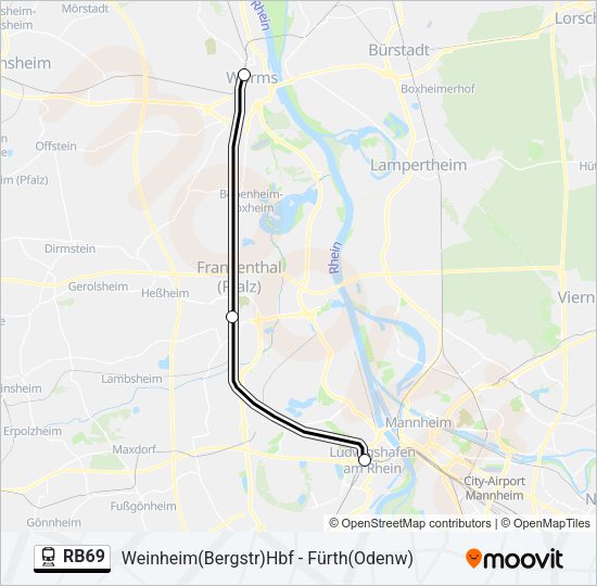 RB69 Train Line Map