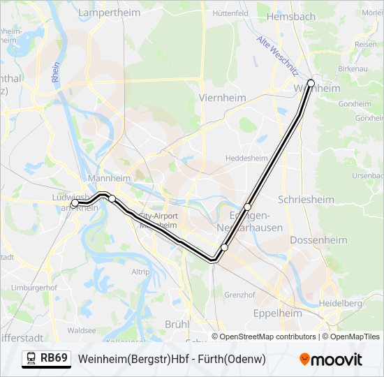 RB69 Train Line Map
