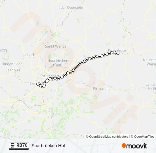 RB70 Train Line Map