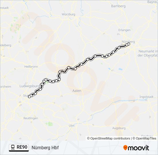 RE90  Line Map