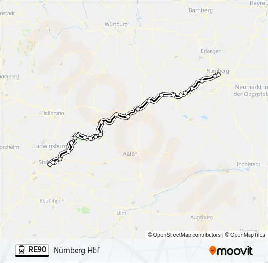 RE90  Line Map