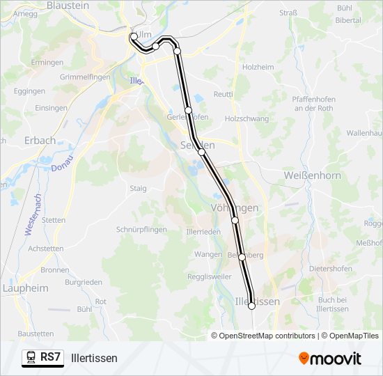 RS7 Train Line Map