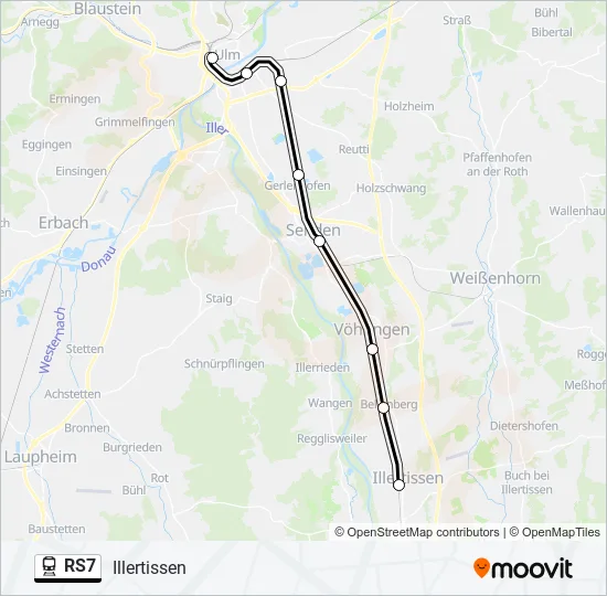 RS7 Train Line Map