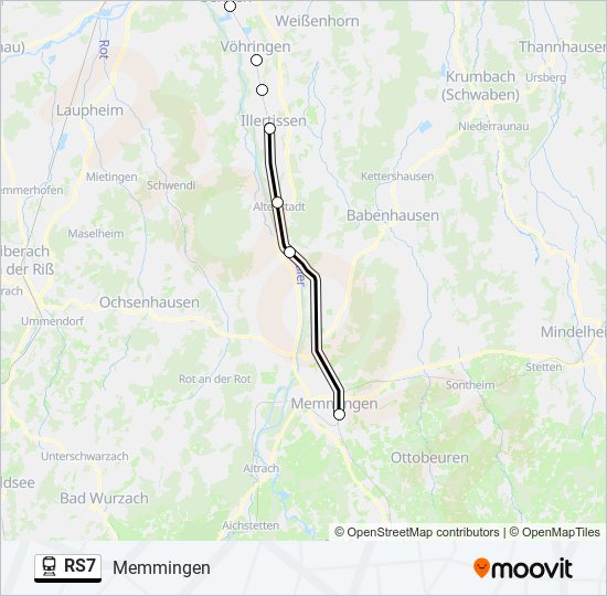 RS7 Train Line Map