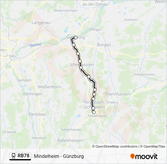 RB78 Train Line Map