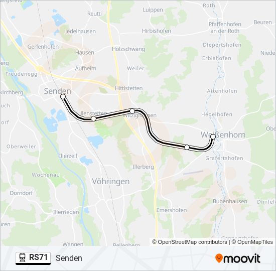 RS71 Train Line Map