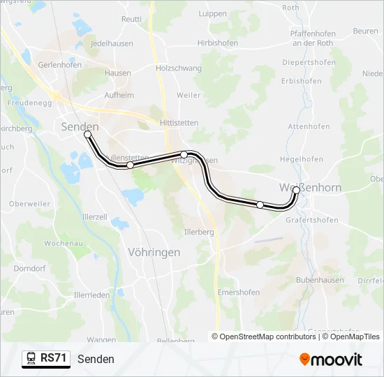 RS71 Train Line Map