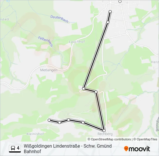 4 Bus Line Map