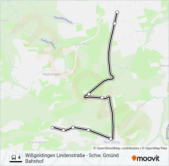 4 Bus Line Map