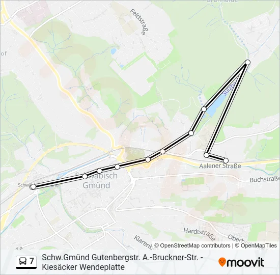 7 Bus Line Map