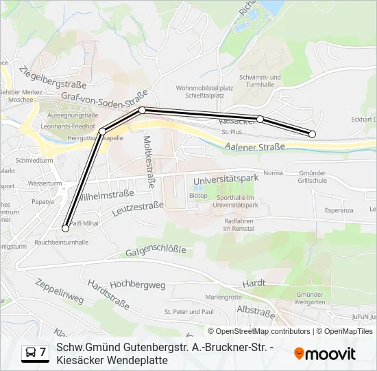 7 Bus Line Map
