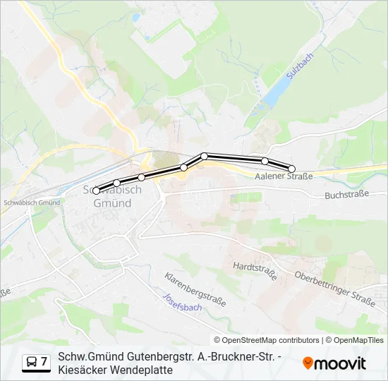 7 Bus Line Map