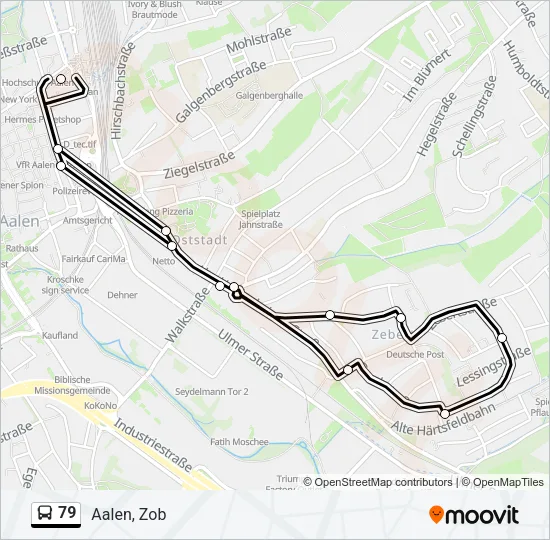 79 Bus Line Map