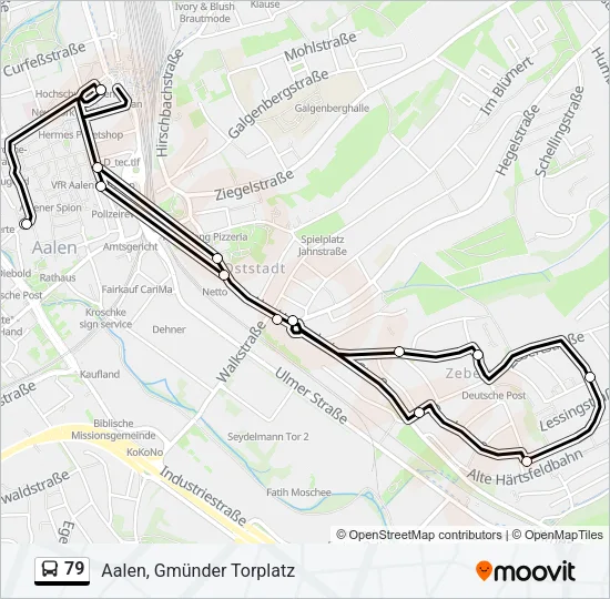 79 Bus Line Map