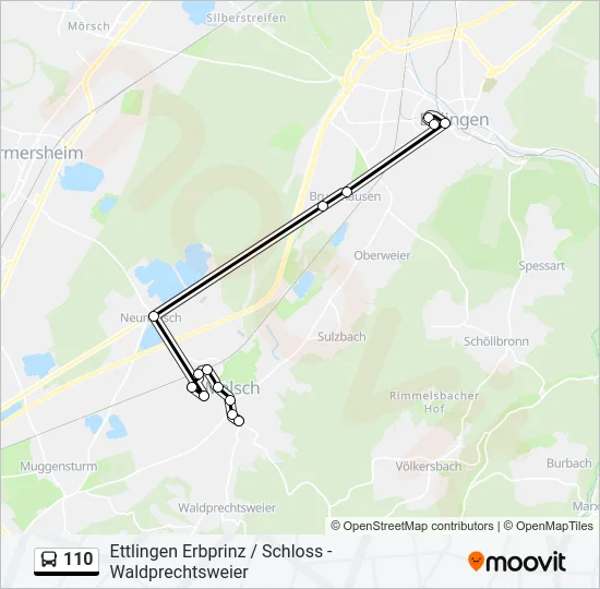 110 Bus Line Map