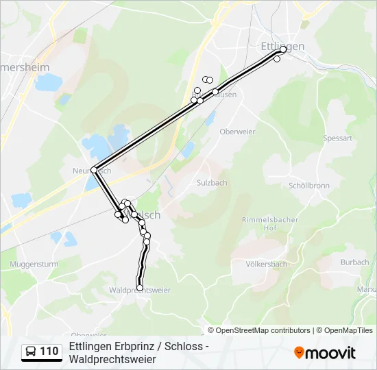 110 Bus Line Map
