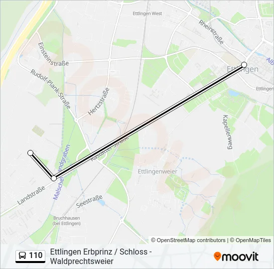 110 Bus Line Map