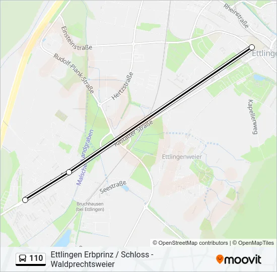 110 Bus Line Map