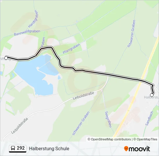 292 Bus Line Map