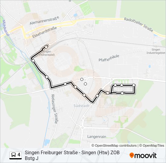 4 Bus Line Map