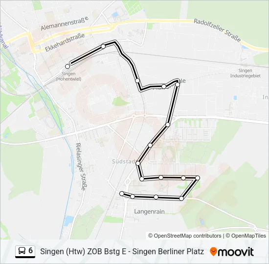 6 Bus Line Map