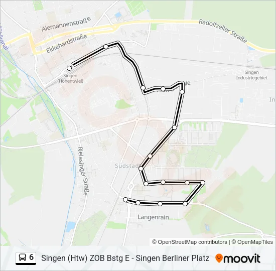 6 Bus Line Map
