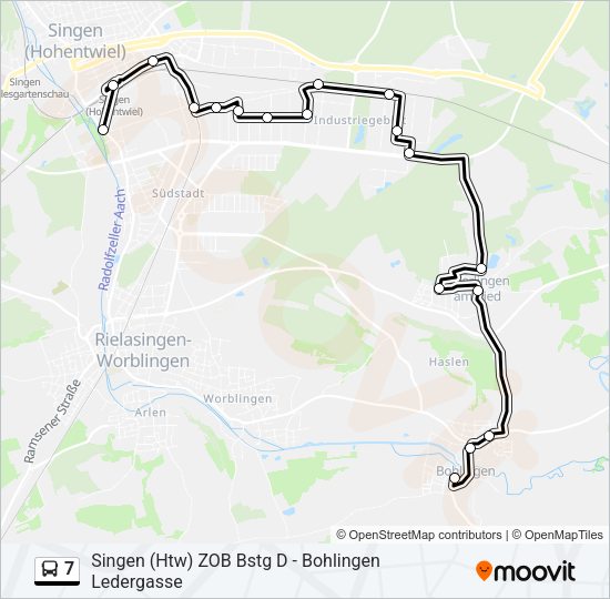 7 Bus Line Map