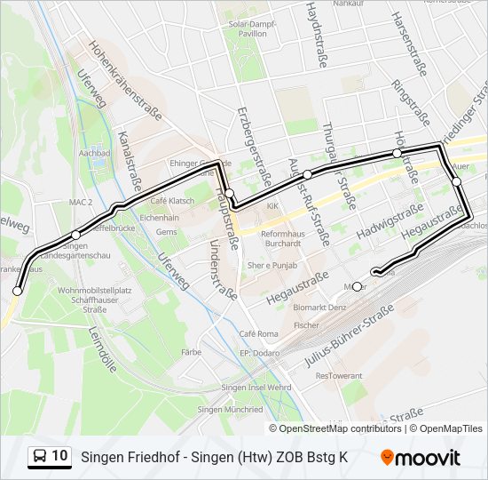 10 Bus Line Map
