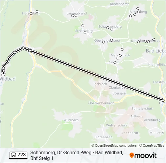 723 Bus Line Map