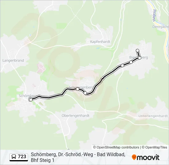 723 Bus Line Map