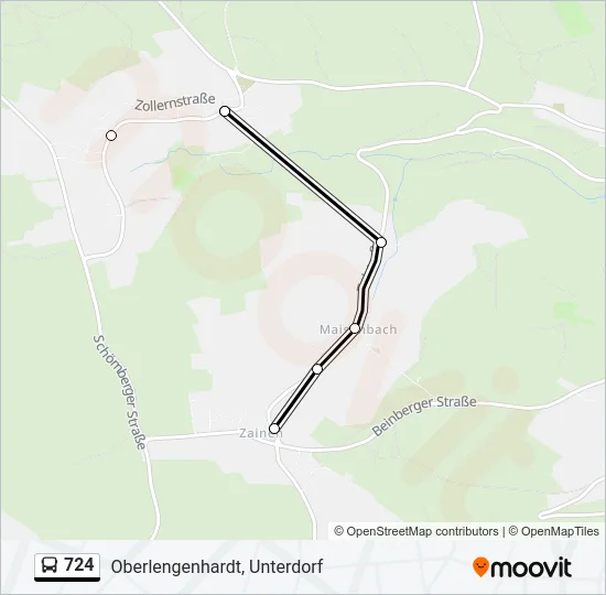 724 Bus Line Map