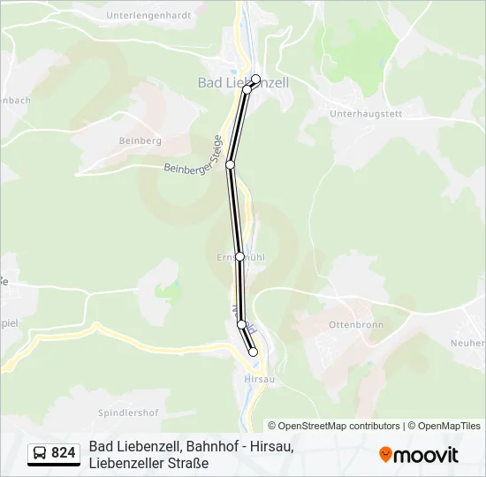 824 Bus Line Map