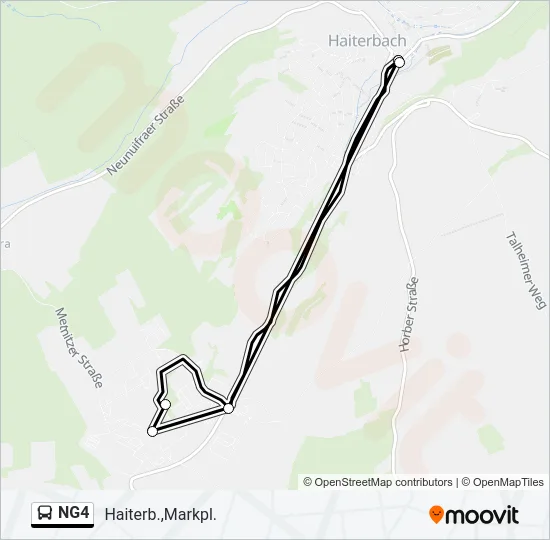 NG4 Bus Line Map