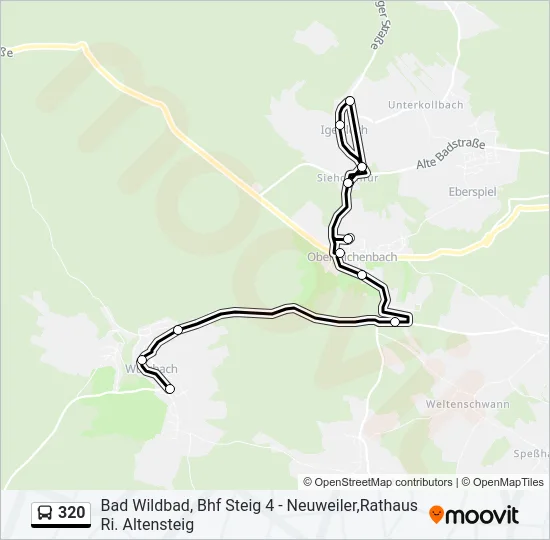 320 Bus Line Map