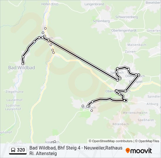 320 Bus Line Map
