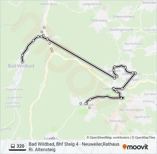320 Bus Line Map