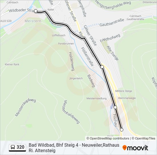 320 Bus Line Map