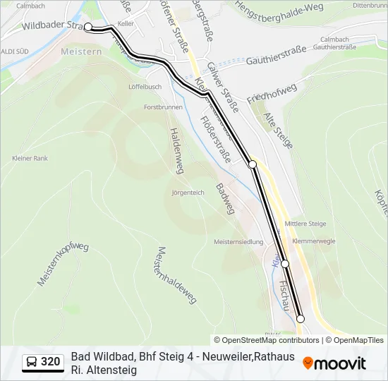 320 Bus Line Map