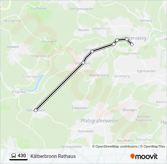 430 Bus Line Map
