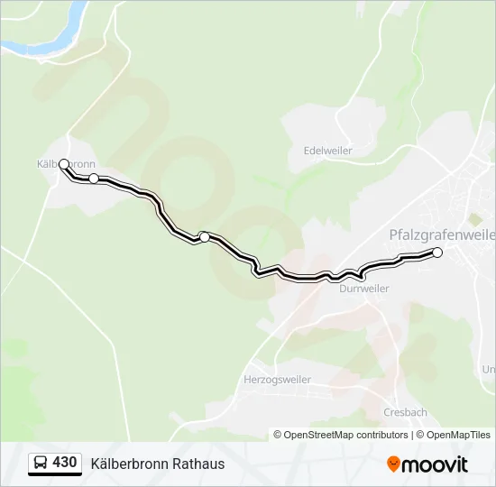 430 Bus Line Map