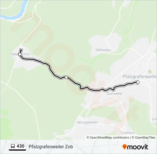 430 Bus Line Map