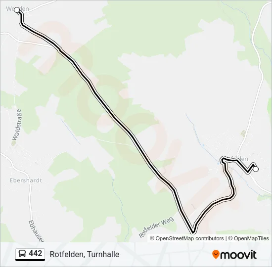 442 Bus Line Map