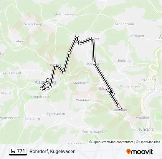 771 Bus Line Map