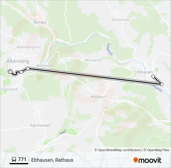 771 Bus Line Map