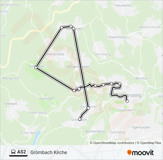 AS2 Bus Line Map