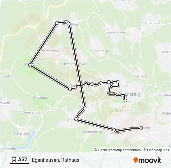 AS2 Bus Line Map