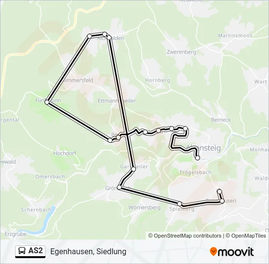 AS2 Bus Line Map