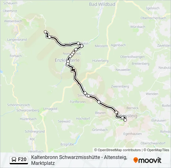 F20 Bus Line Map